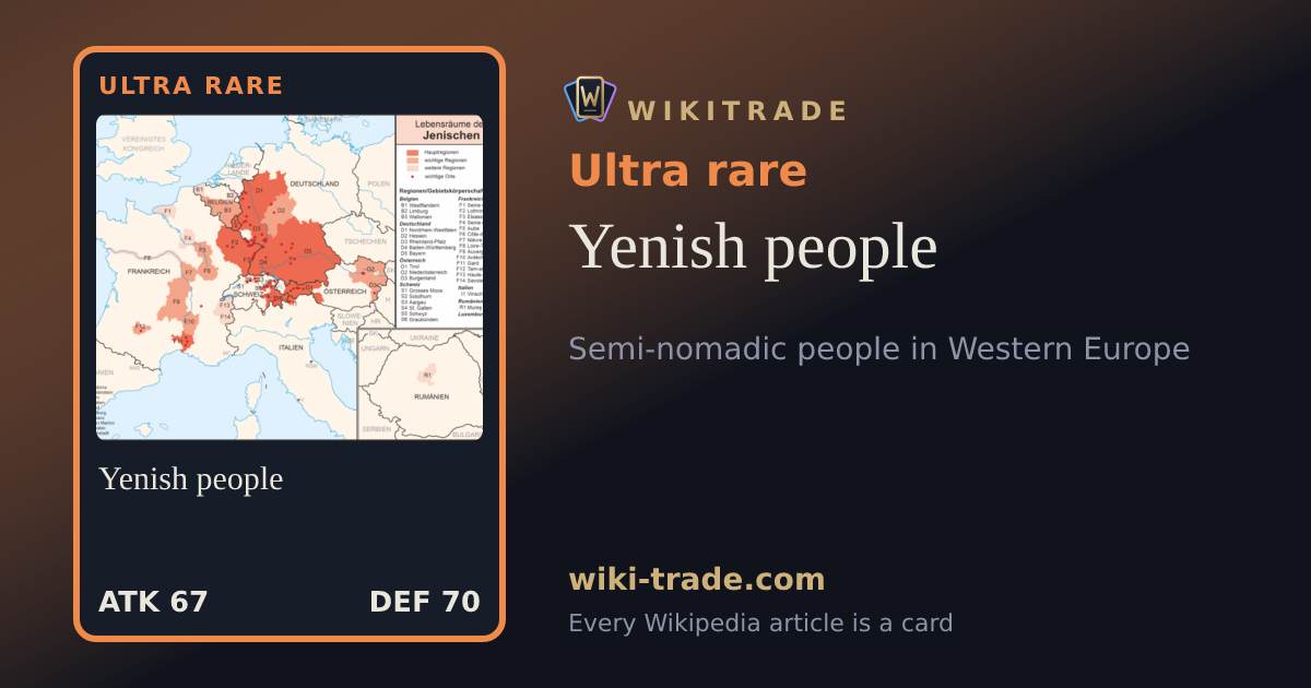 Yenish people — Ultra rare card