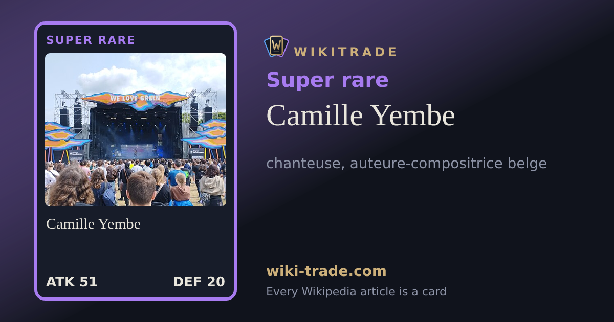 Camille Yembe — Super rare card