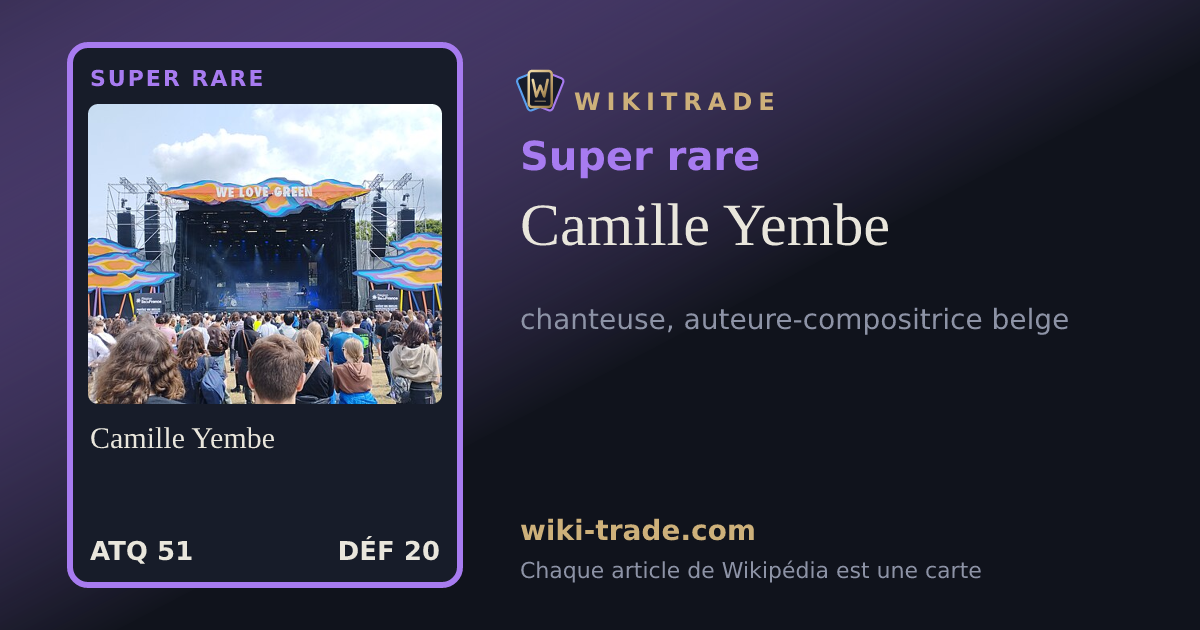 Camille Yembe — carte Super rare
