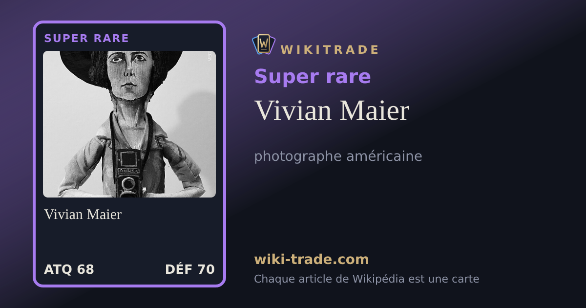 Vivian Maier — carte Super rare