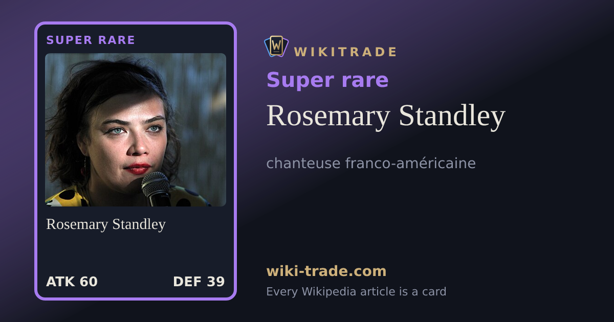 Rosemary Standley — Super rare card