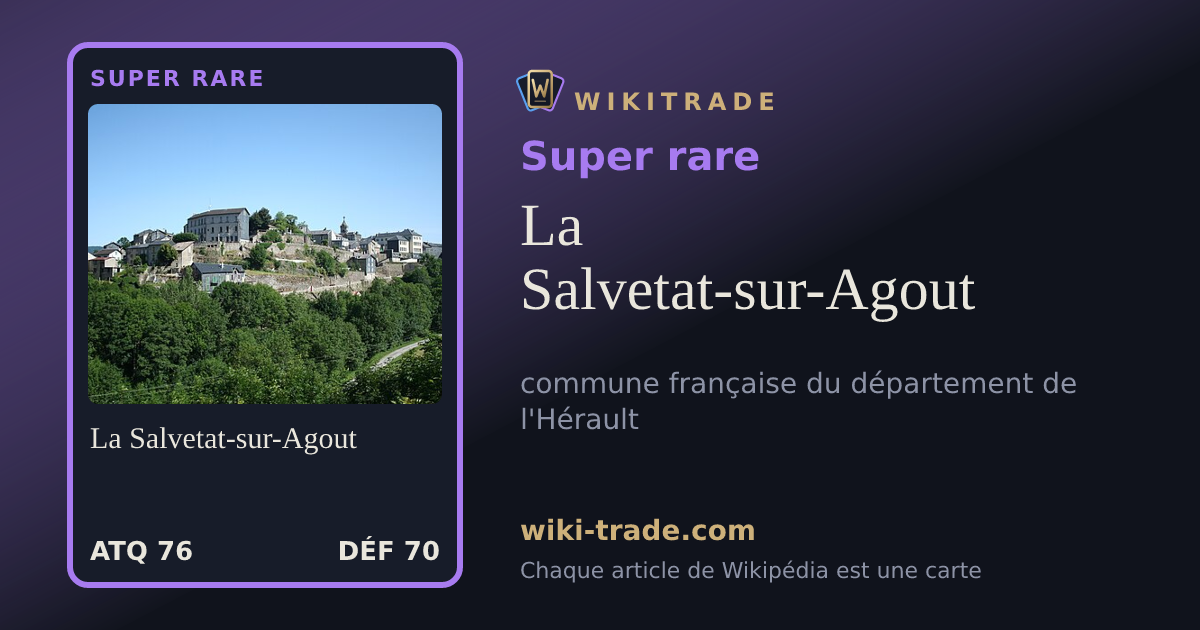 La Salvetat-sur-Agout — carte Super rare