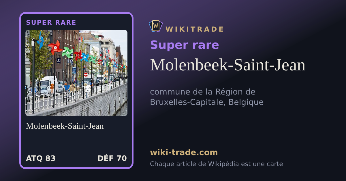 Molenbeek-Saint-Jean — carte Super rare