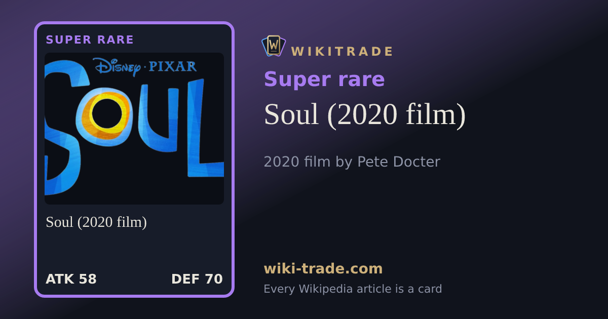 Soul (2020 film) — Super rare card