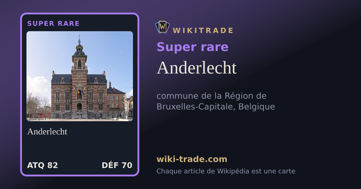 Anderlecht — carte Super rare