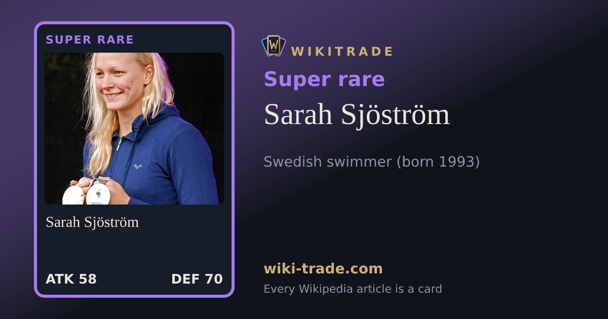 Sarah Sjöström — Super rare card