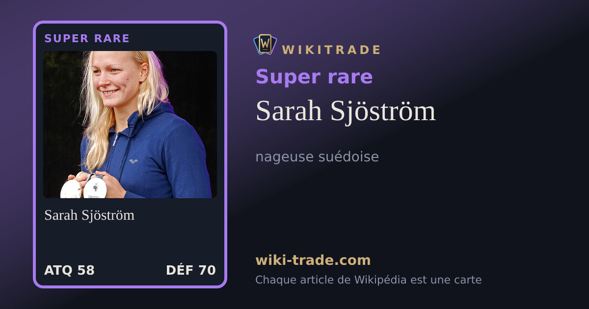Sarah Sjöström — carte Super rare