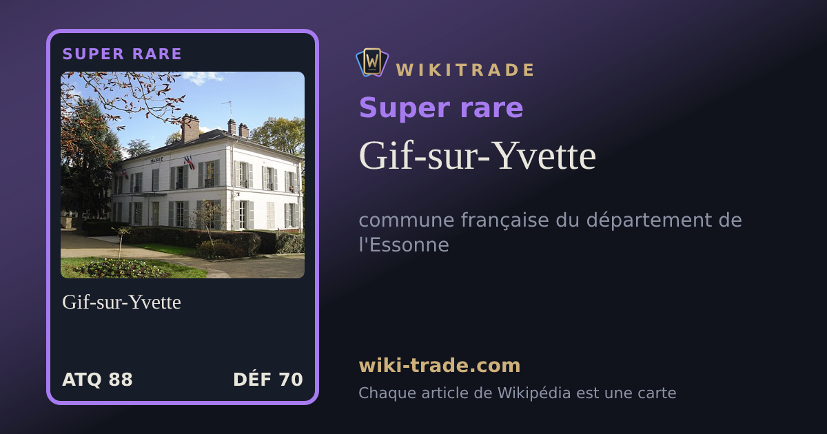 Gif-sur-Yvette — carte Super rare