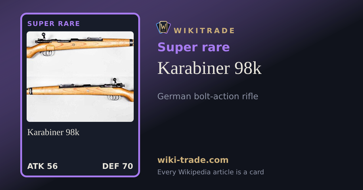Karabiner 98k — Super rare card