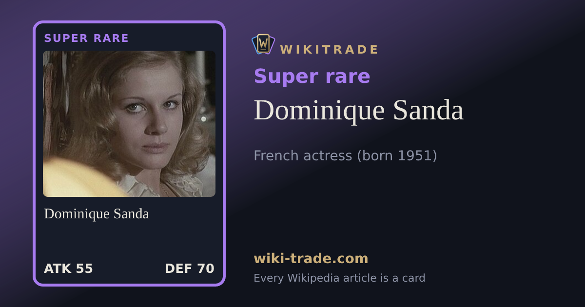 Dominique Sanda — Super rare card