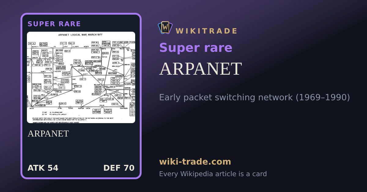 ARPANET — Super rare card