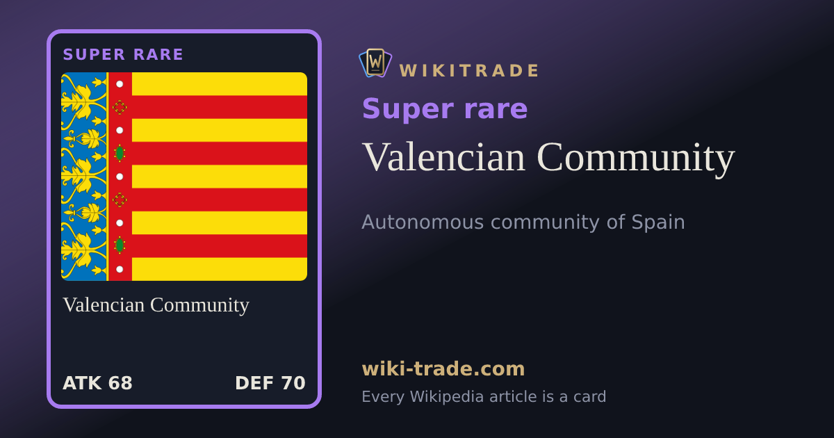 Valencian Community — Super rare card