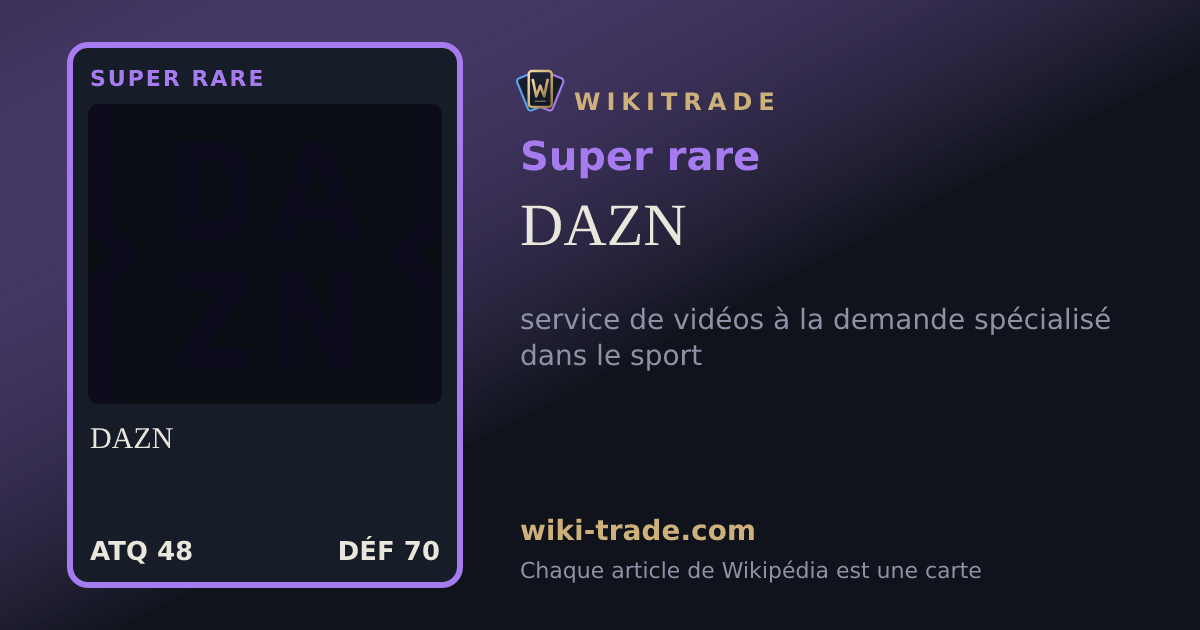 DAZN — carte Super rare