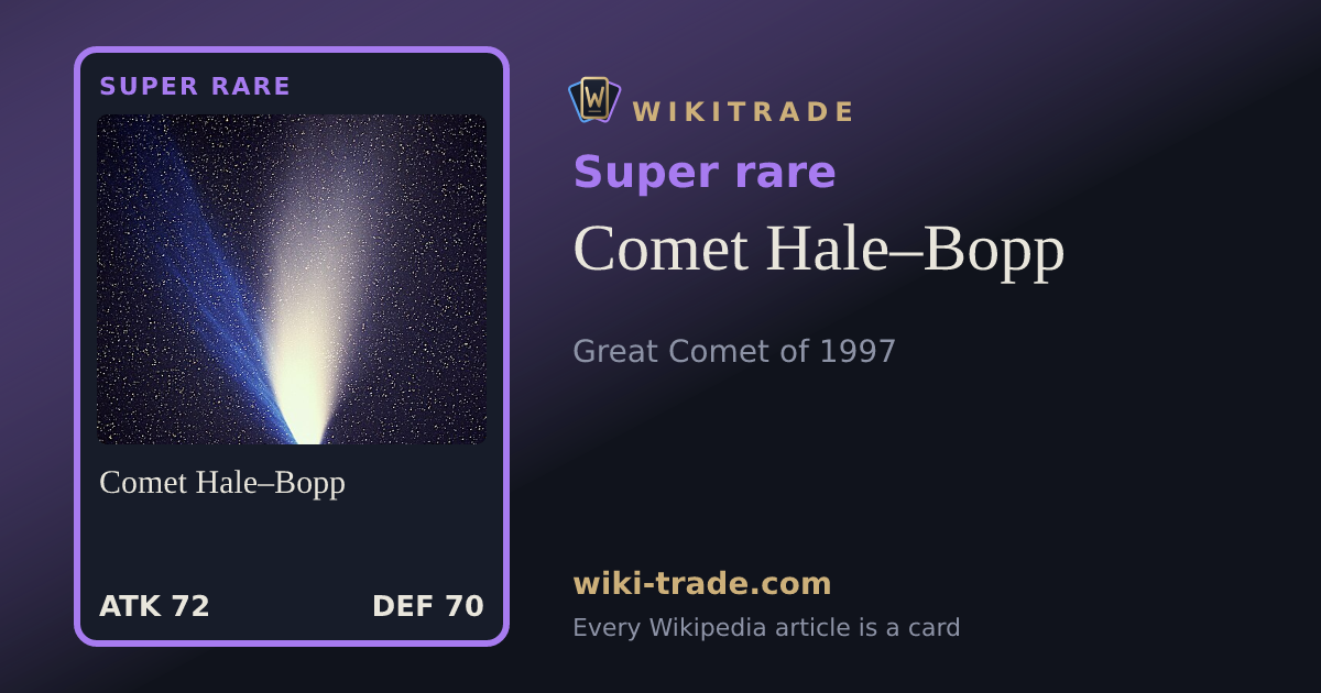 Comet Hale–Bopp — Super rare card