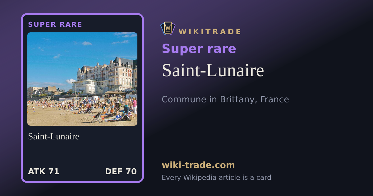 Saint-Lunaire — Super rare card