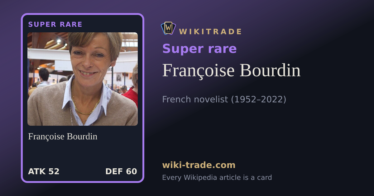Françoise Bourdin — Super rare card
