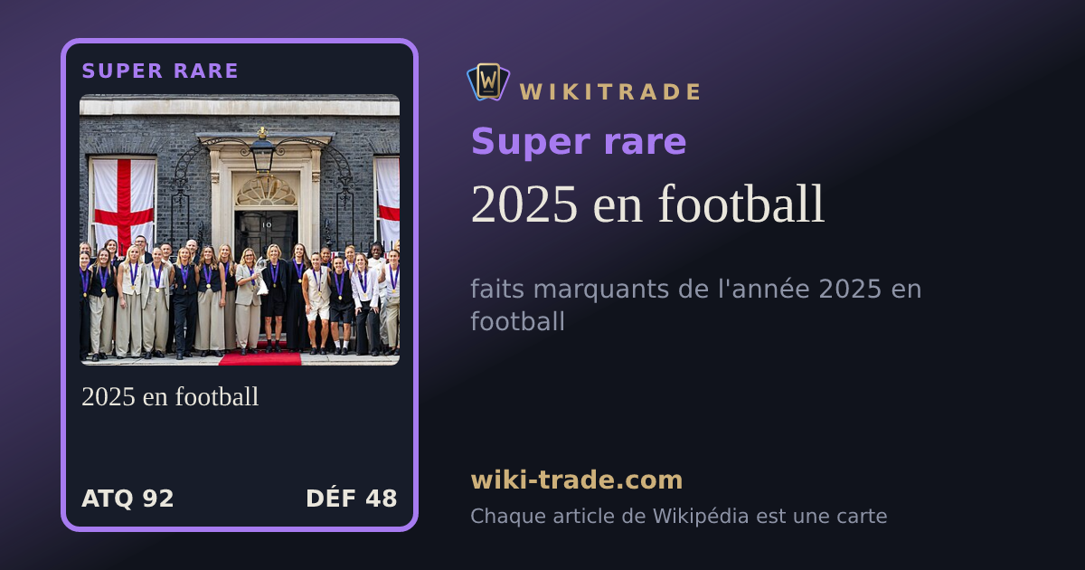 2025 en football — carte Super rare