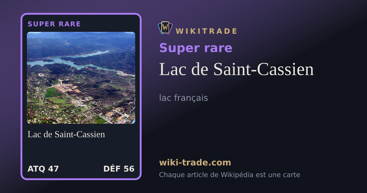 Lac de Saint-Cassien — carte Super rare