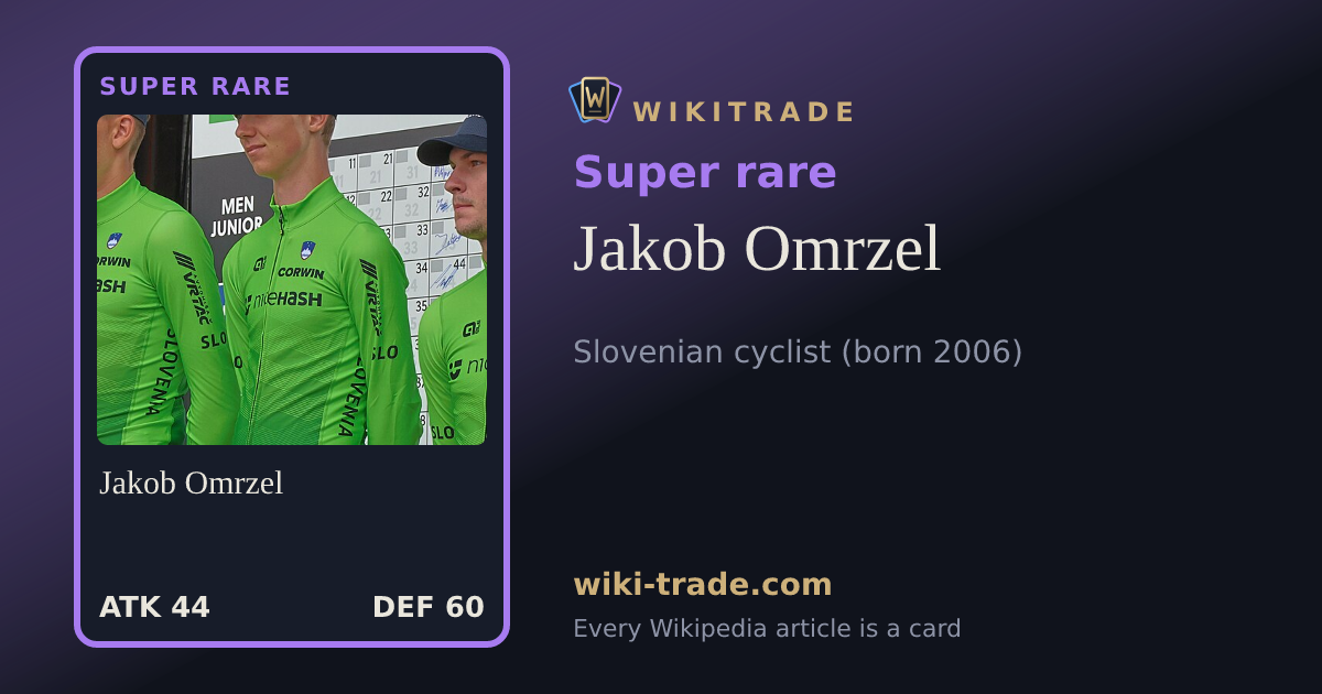 Jakob Omrzel — Super rare card