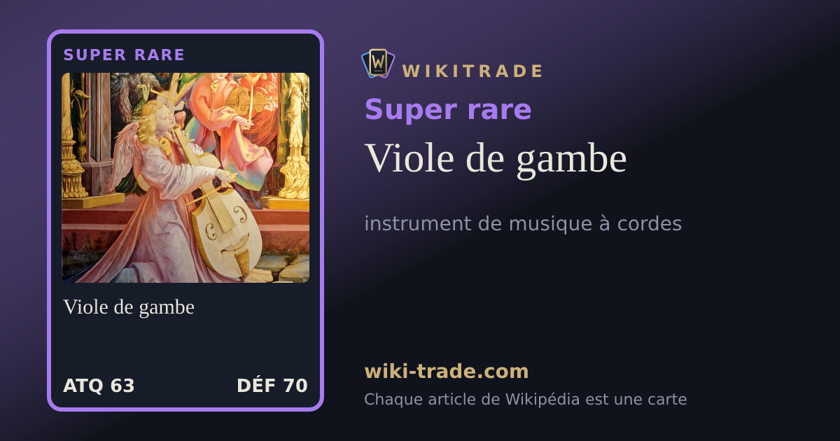 Viole de gambe — carte Super rare