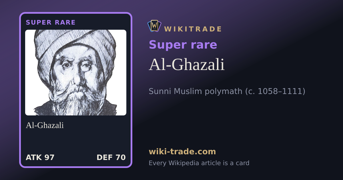 Al-Ghazali — Super rare card