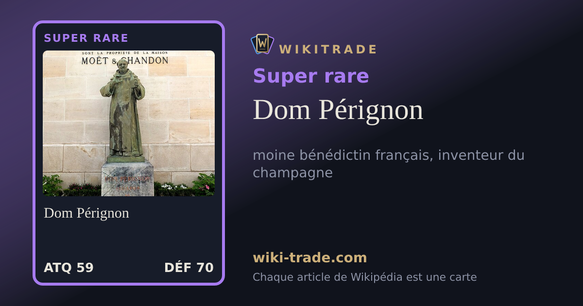 Dom Pérignon — carte Super rare