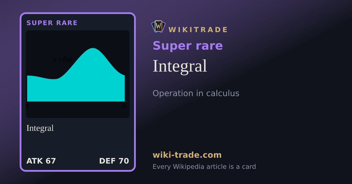 Integral — Super rare card