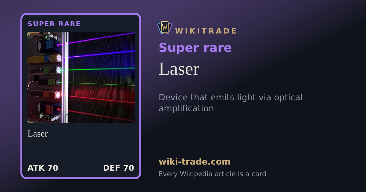 Laser — Super rare card