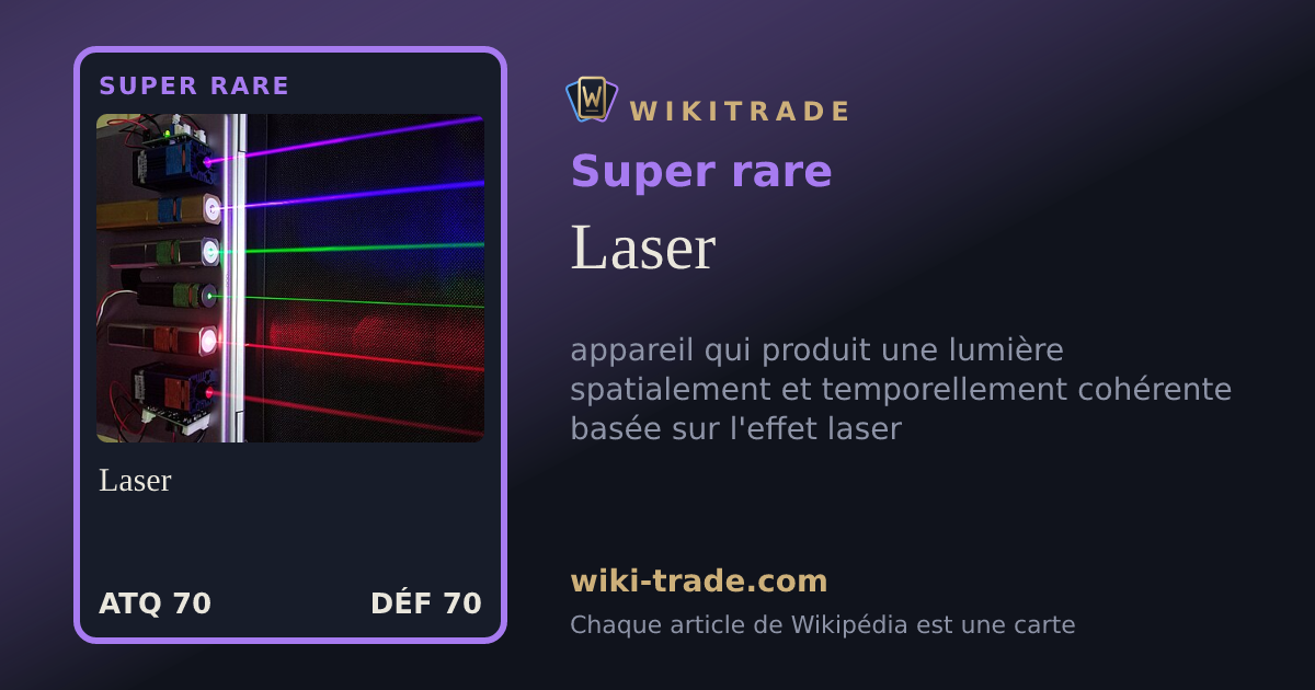 Laser — carte Super rare