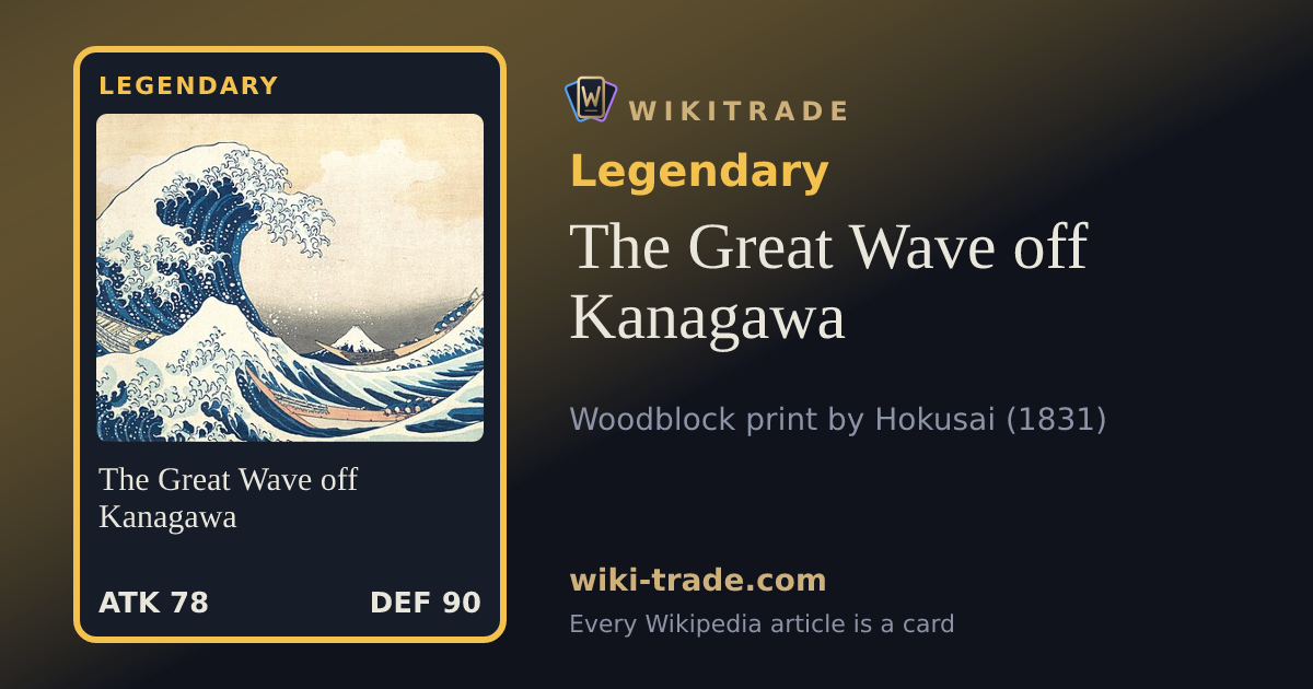 The Great Wave off Kanagawa — Legendary card