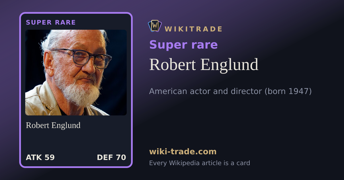 Robert Englund — Super rare card
