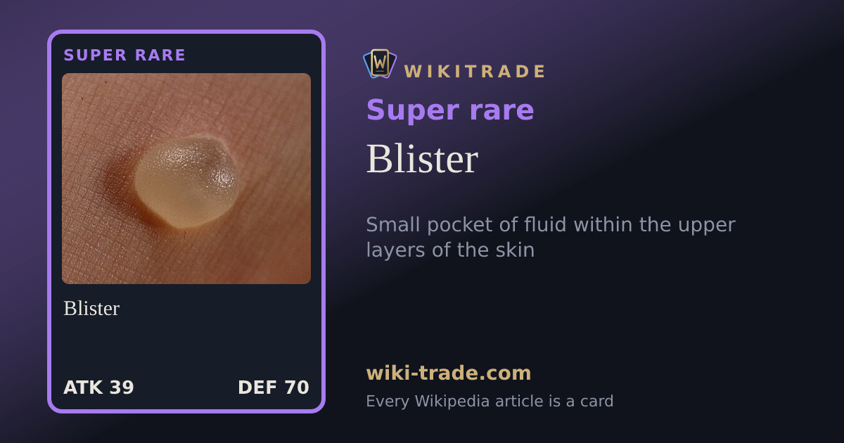 Blister — Super rare card