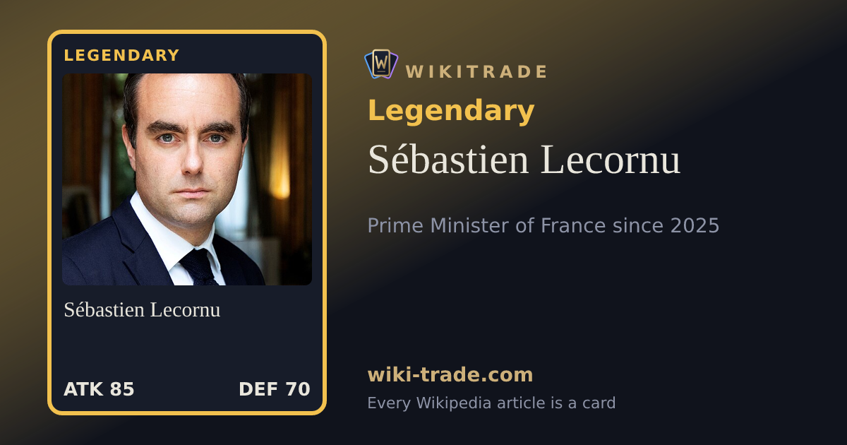 Sébastien Lecornu — Legendary card