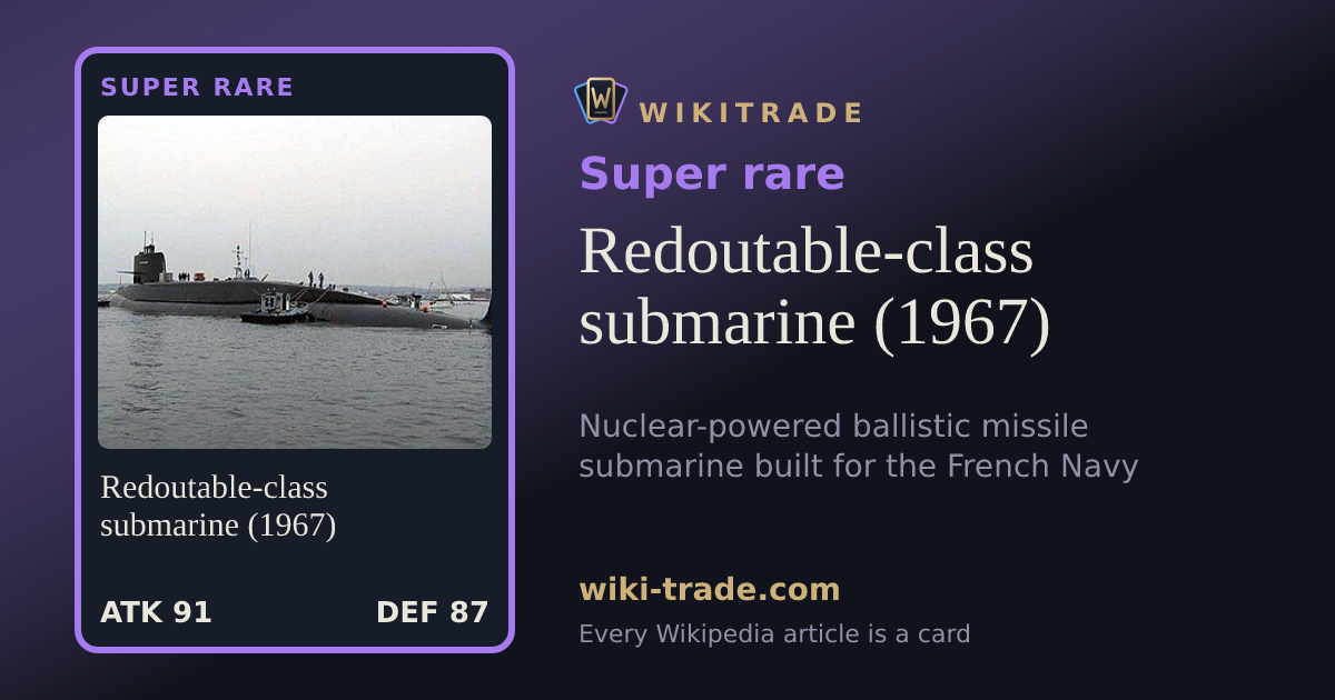 Redoutable-class submarine (1967) — Super rare card