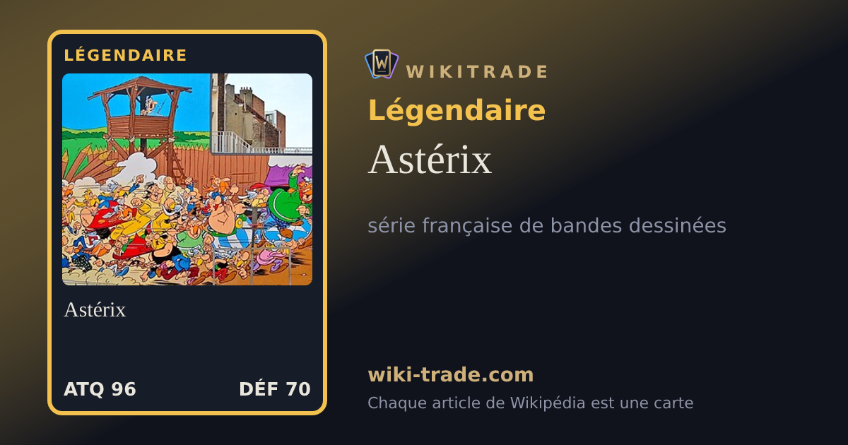 Astérix — carte Légendaire