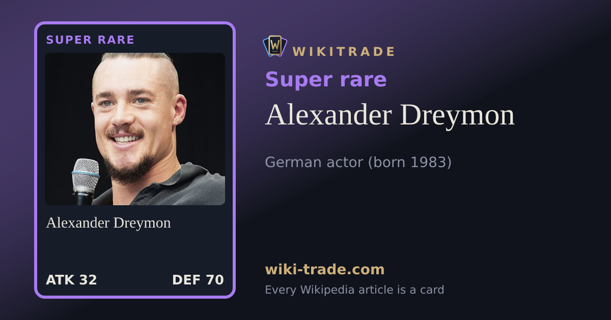 Alexander Dreymon — Super rare card