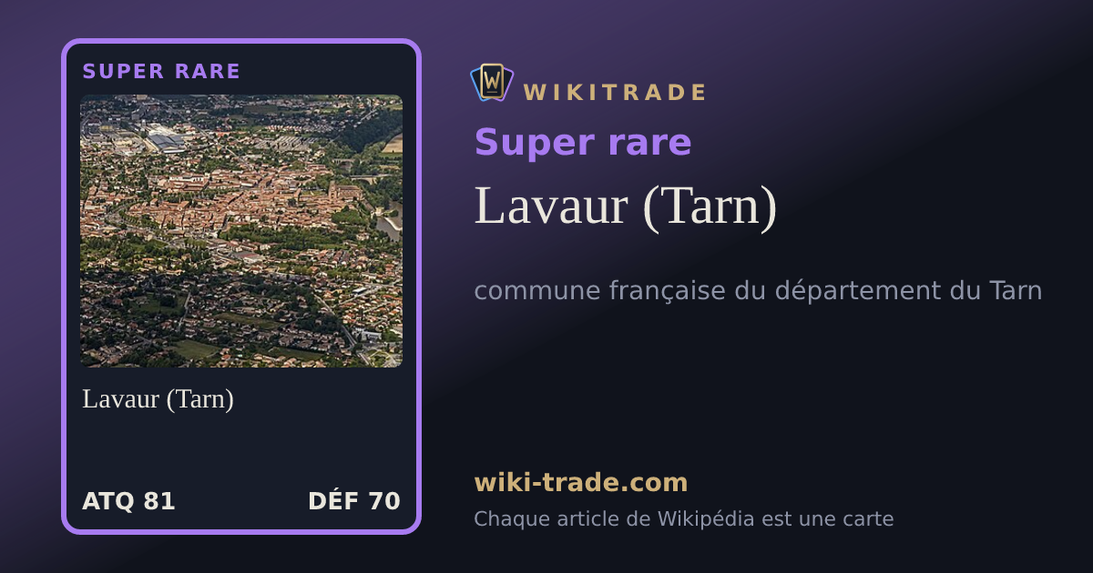 Lavaur (Tarn) — carte Super rare