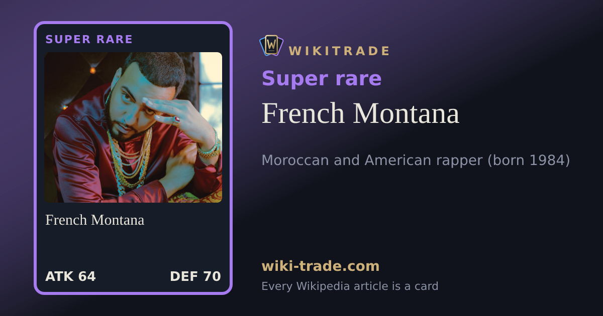 French Montana — Super rare card