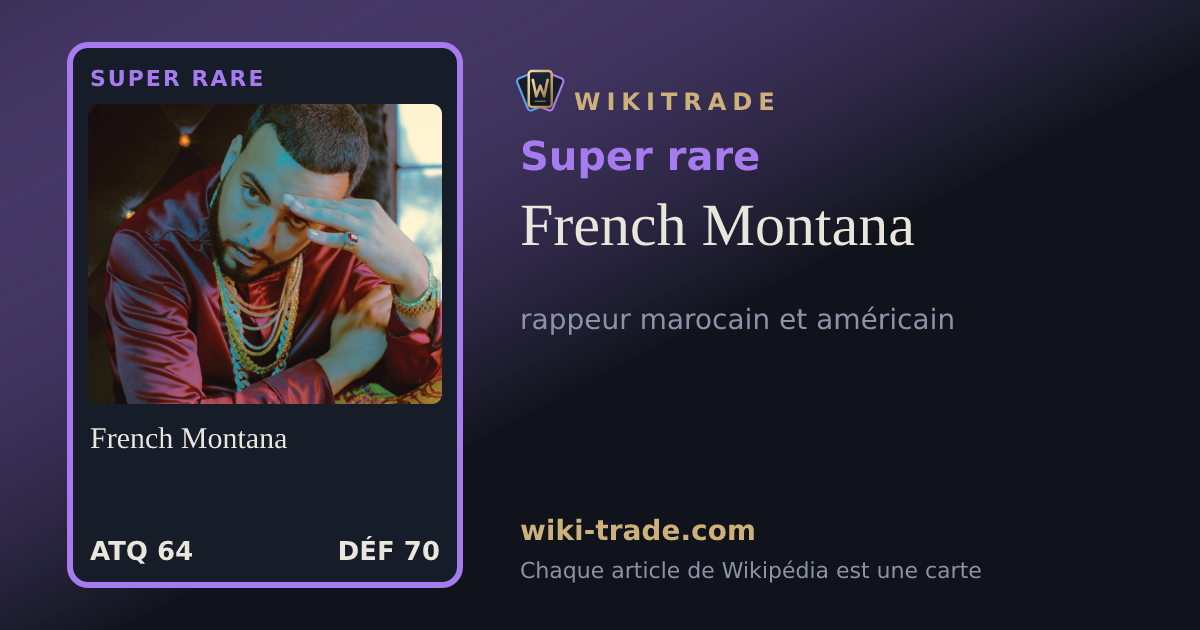 French Montana — carte Super rare