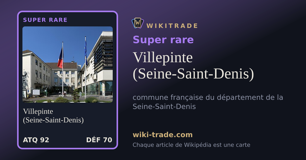 Villepinte (Seine-Saint-Denis) — carte Super rare