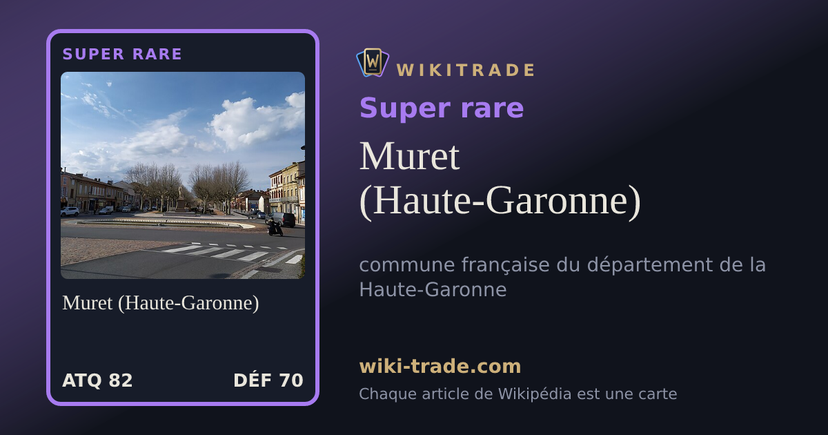 Muret (Haute-Garonne) — carte Super rare