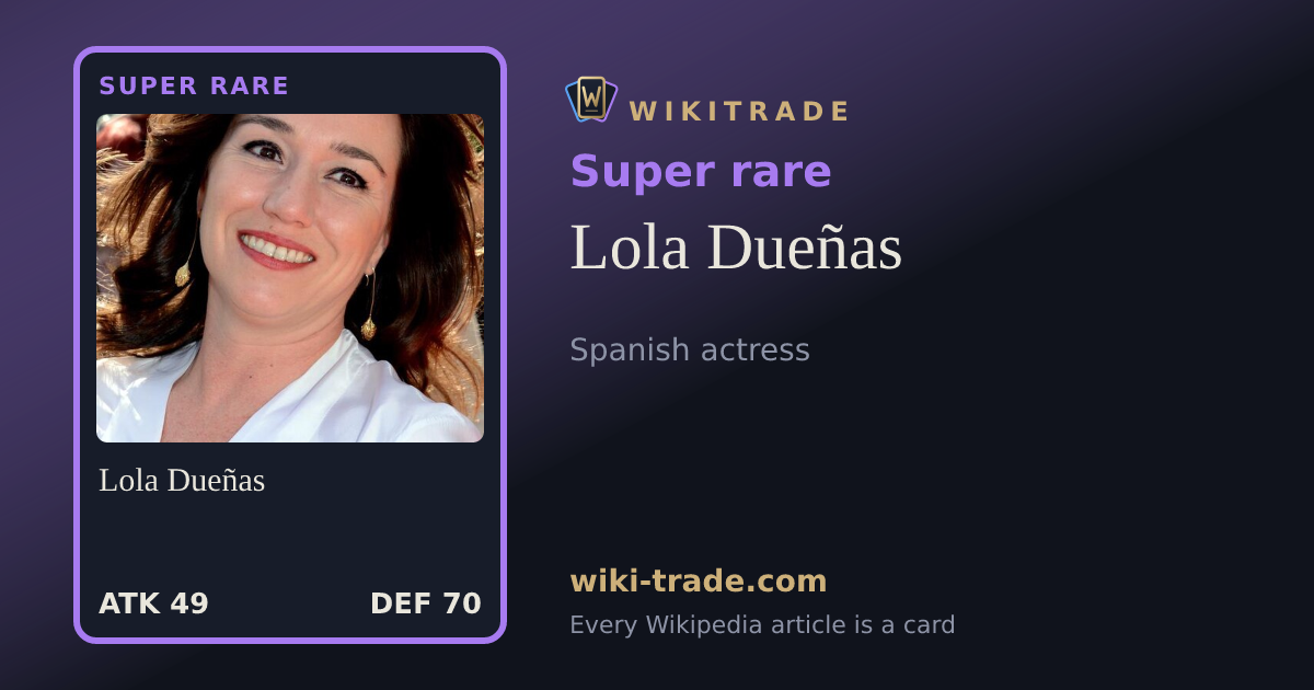 Lola Dueñas — Super rare card