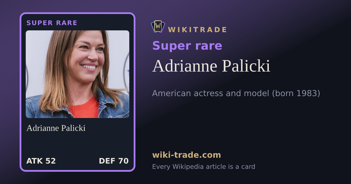 Adrianne Palicki — Super rare card