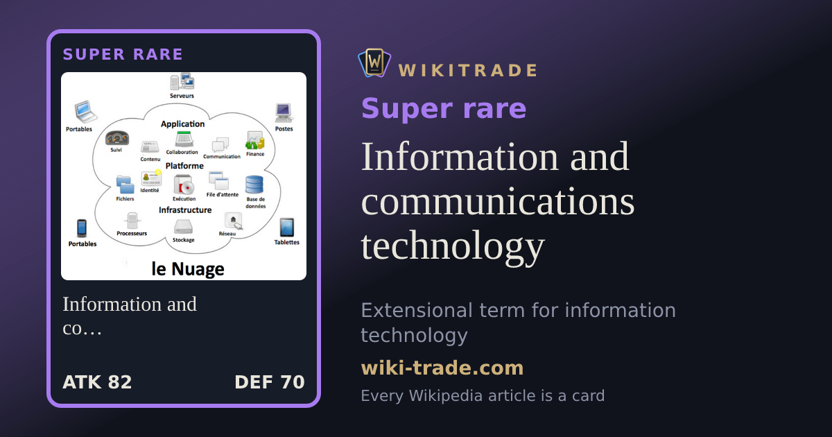 Information and communications technology — Super rare card