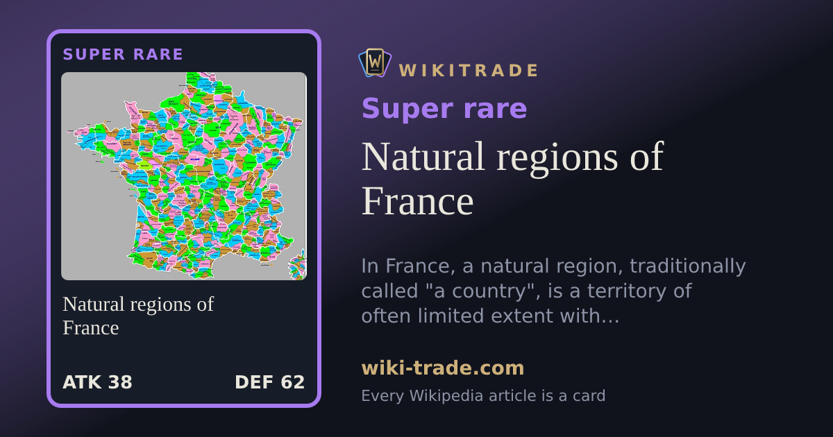 Natural regions of France — Super rare card