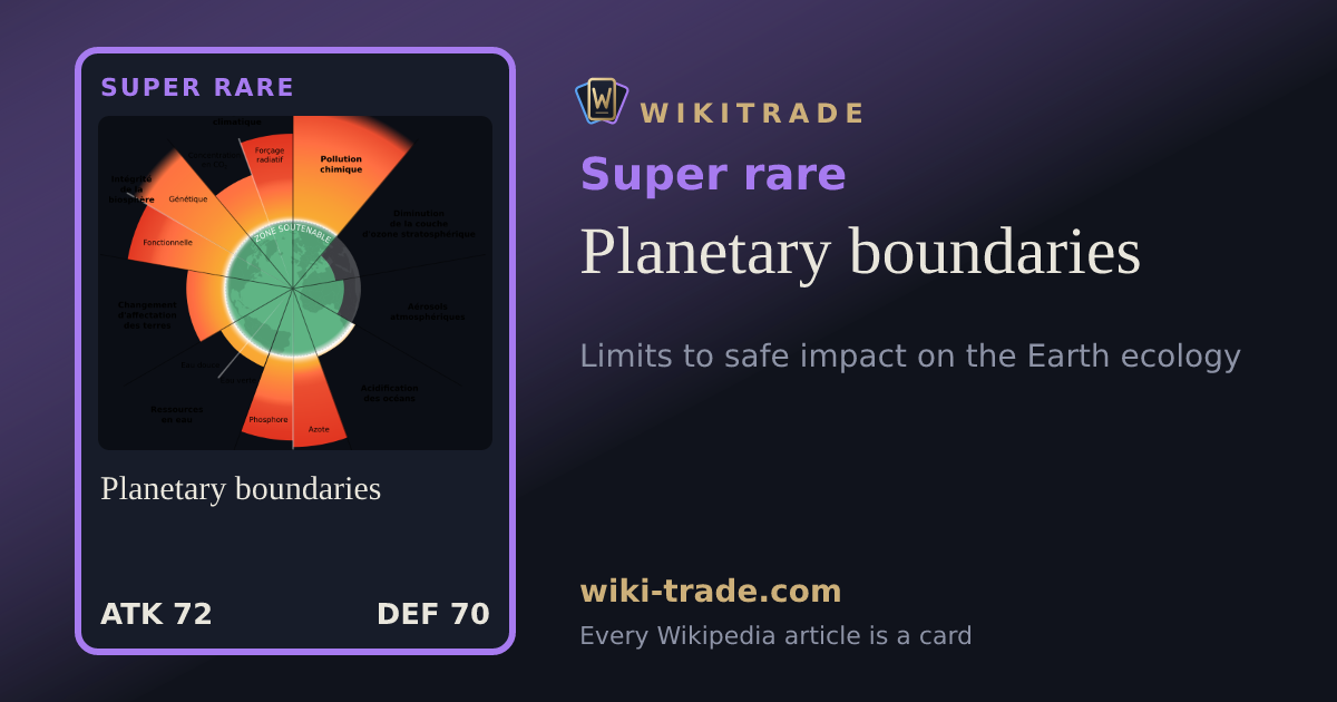 Planetary boundaries — Super rare card
