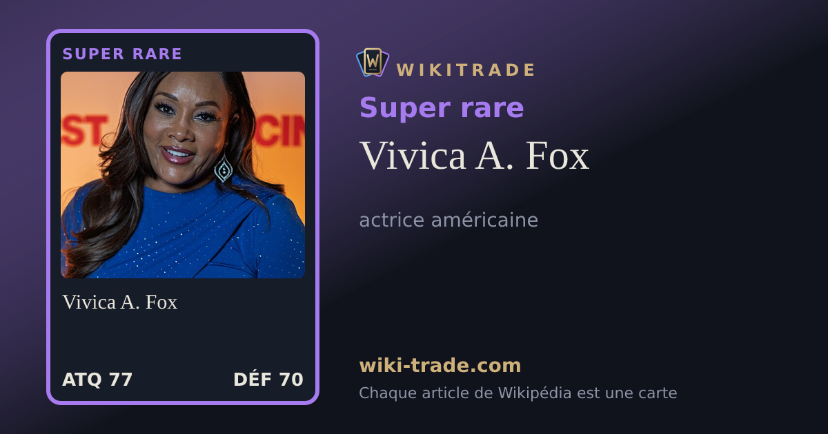 Vivica A. Fox — carte Super rare