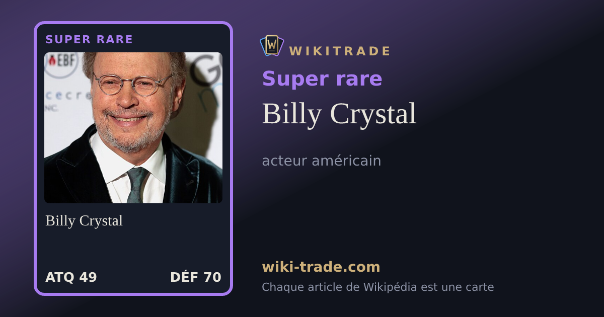 Billy Crystal — carte Super rare
