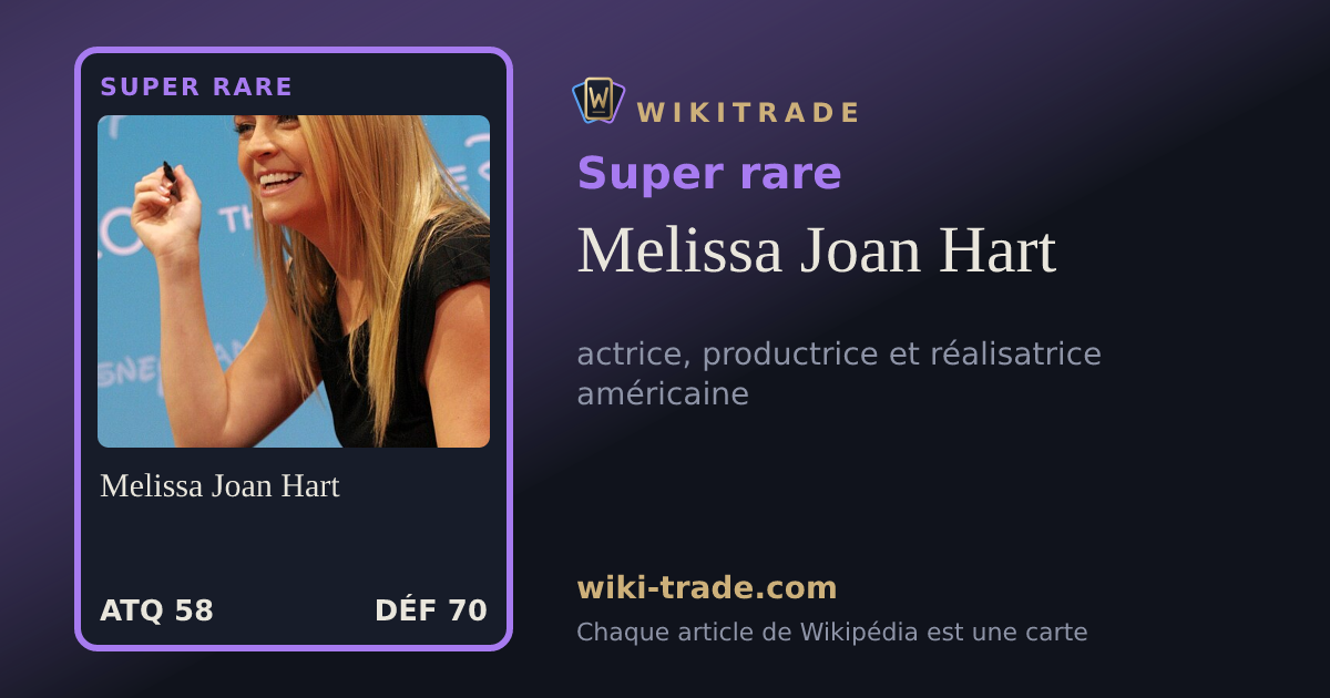Melissa Joan Hart — carte Super rare