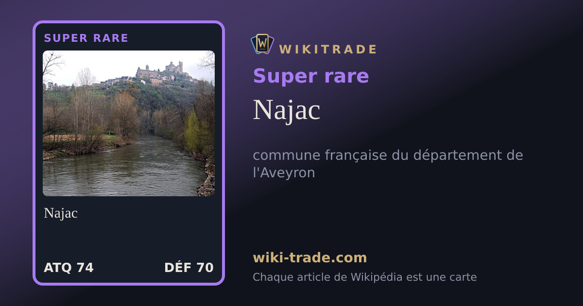 Najac — carte Super rare